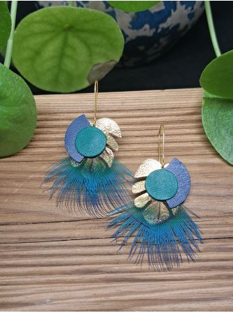 Série "plumes" et "cuir"