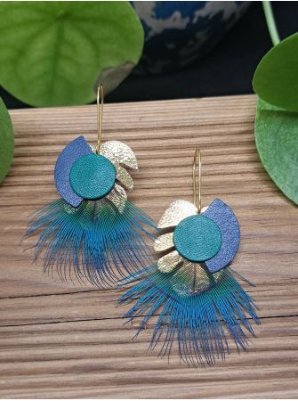 Série "plumes" et "cuir"