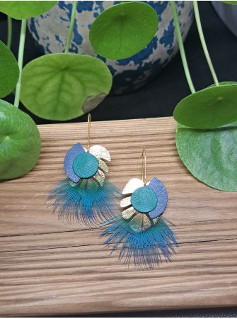 Série "plumes" et "cuir"