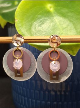 Puces zébrées, coquillage et prune