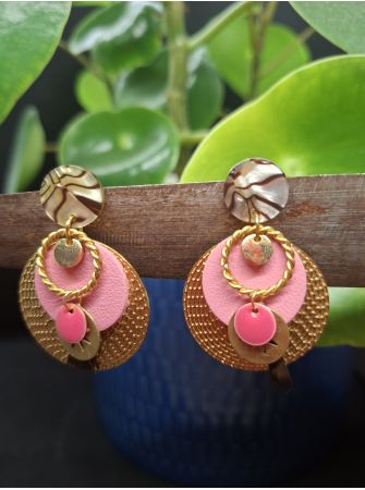 Puces zébrées, médailles dorées er rose