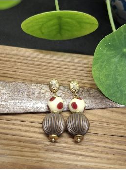 Boucles d'oreilles Bella, céramique.