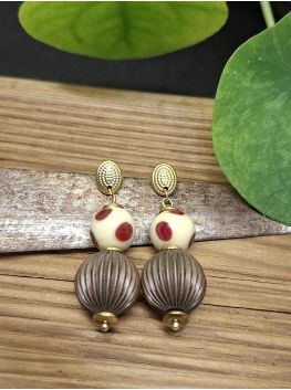 Boucles d'oreilles Bella, céramique.