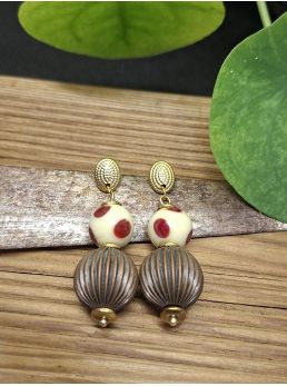 Boucles d'oreilles Bella, céramique.