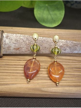 Boucles d'oreilles Mila, .caramel.