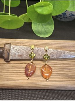 Boucles d'oreilles Mila, .caramel.