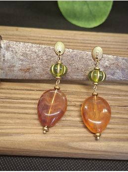 Boucles d'oreilles Mila, .caramel.