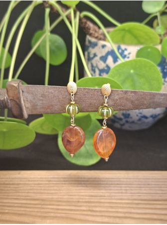 Boucles d'oreilles Mila, .caramel.