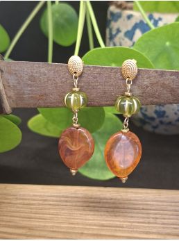 Boucles d'oreilles Mila, .caramel.