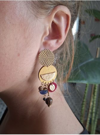 Boucles d'oreilles 5 terres.