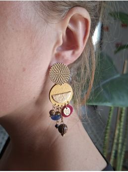 Boucles d'oreilles 5 terres.