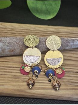Boucles d'oreilles 5 terres.