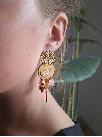 Boucles d'oreilles 5 terres.