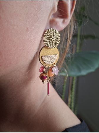 Boucles d'oreilles 5 terres.