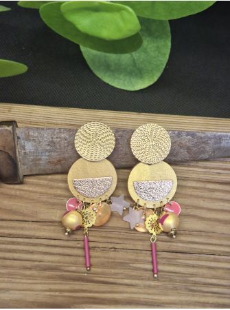 Boucles d'oreilles 5 terres.