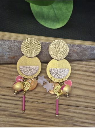 Boucles d'oreilles 5 terres.