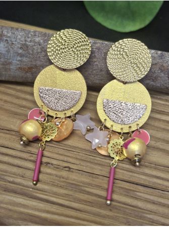 Boucles d'oreilles 5 terres.