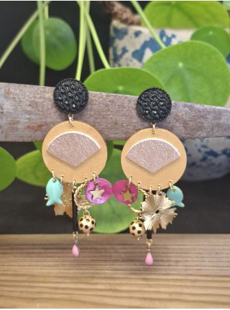 Boucles d'oreilles 5 terres.