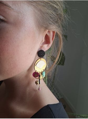 Boucles d'oreilles 5 terres.