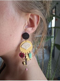 Boucles d'oreilles 5 terres.