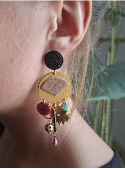 Boucles d'oreilles 5 terres.
