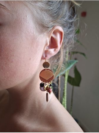 Boucles d'oreilles 5 terres.