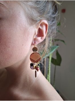 Boucles d'oreilles 5 terres.