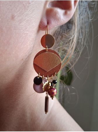 Boucles d'oreilles 5 terres.