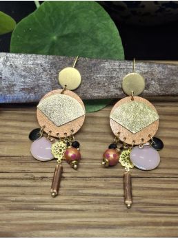 Boucles d'oreilles 5 terres.