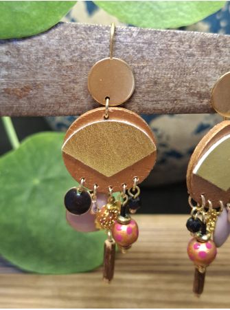 Boucles d'oreilles 5 terres.