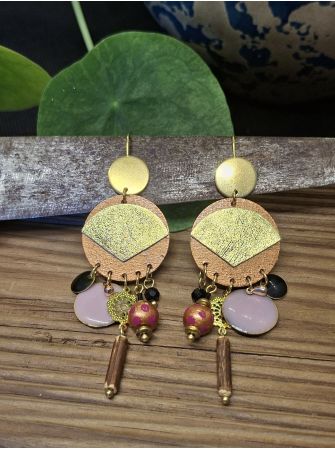 Boucles d'oreilles 5 terres.
