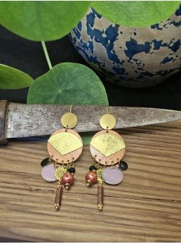 Boucles d'oreilles 5 terres.