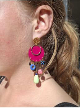 Boucles d'oreilles 5 terres.