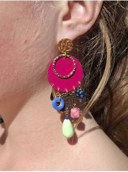 Boucles d'oreilles 5 terres.