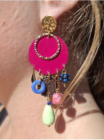 Boucles d'oreilles 5 terres.