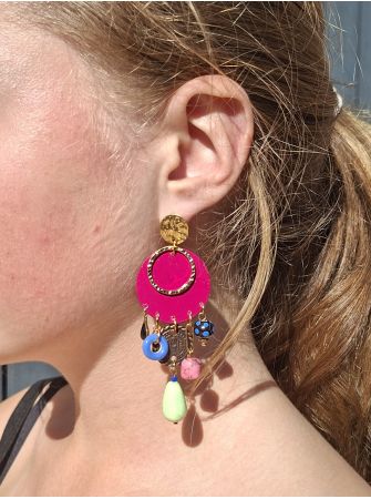 Boucles d'oreilles 5 terres.