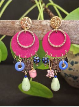 Boucles d'oreilles 5 terres.