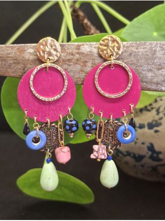 Boucles d'oreilles 5 terres.