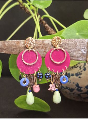 Boucles d'oreilles 5 terres.