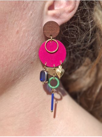 Boucles d'oreilles 5 terres.