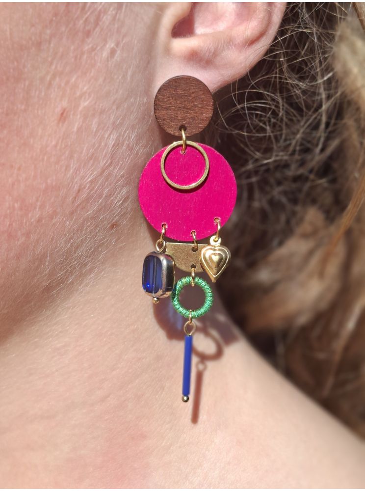 Boucles d'oreilles 5 terres.