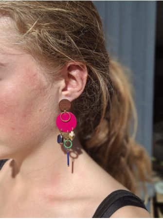 Boucles d'oreilles 5 terres.