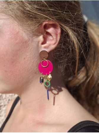 Boucles d'oreilles 5 terres.