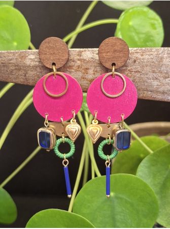 Boucles d'oreilles 5 terres.
