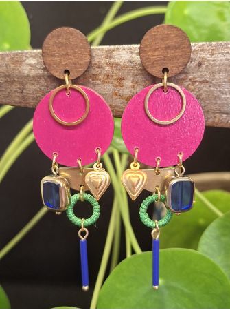 Boucles d'oreilles 5 terres.