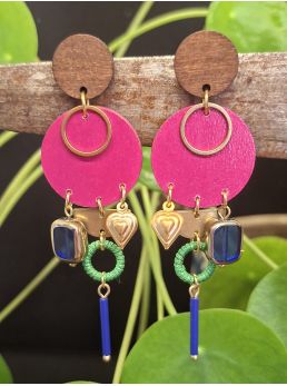 Boucles d'oreilles 5 terres.
