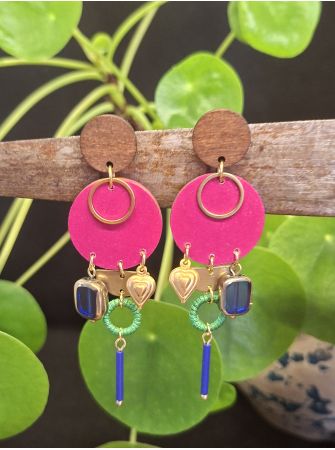Boucles d'oreilles 5 terres.