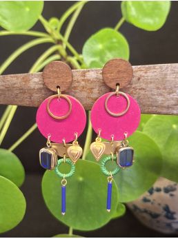 Boucles d'oreilles 5 terres.