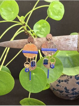 Boucles d'oreilles 5 terres.