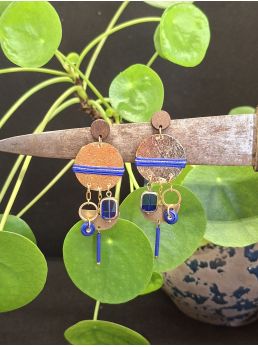 Boucles d'oreilles 5 terres.
